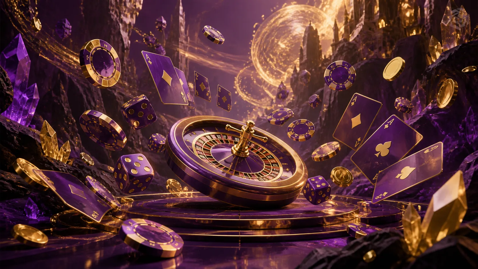 High-end casino-themed banner image for Betmica with elegant elements and luxury feel.